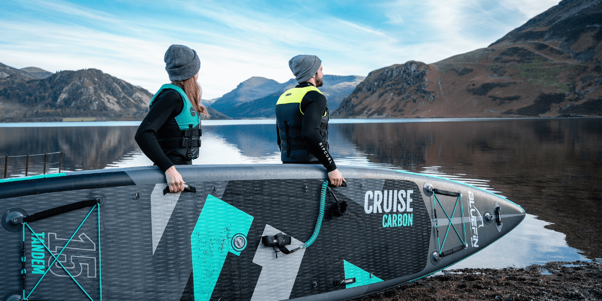 tandem paddleboarding