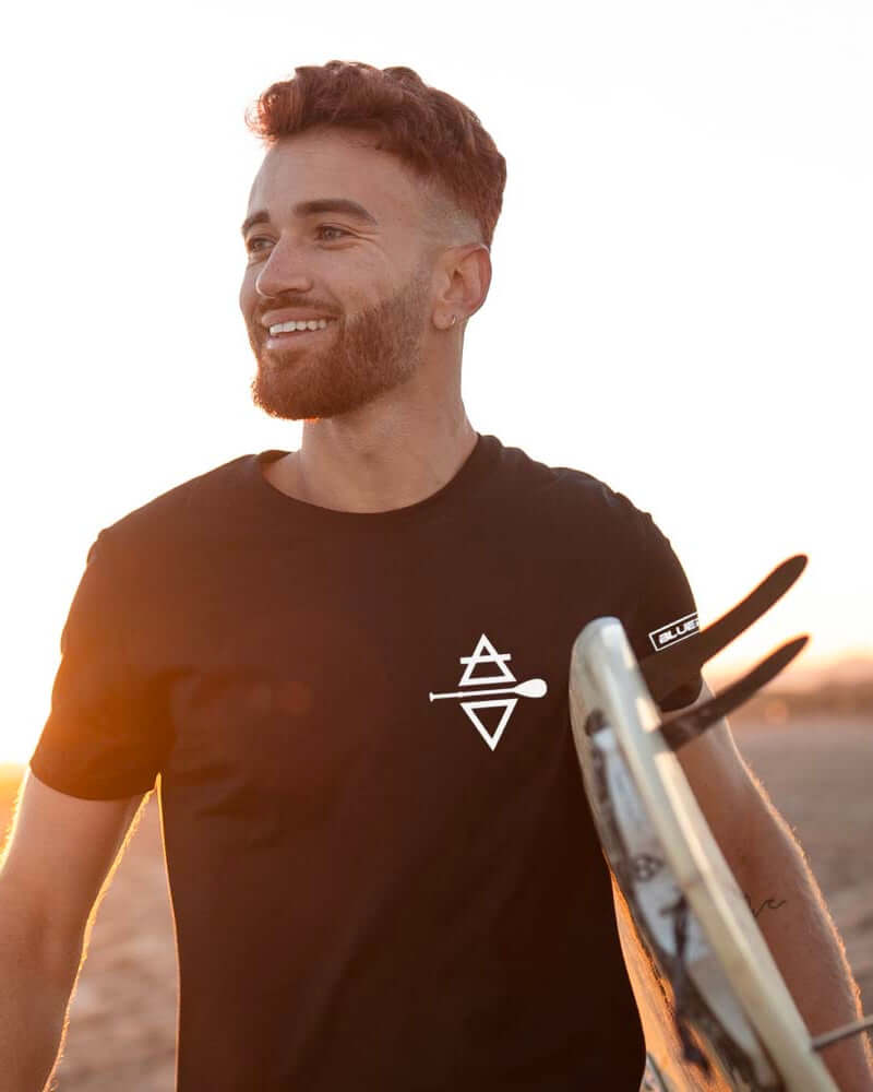 Bluefin Born To Paddle Black T-Shirt available in 4 sizes