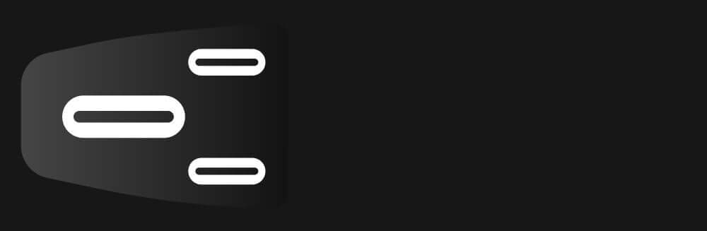 Abstract design featuring stylized white lines on a black background. Ideal for digital themes.