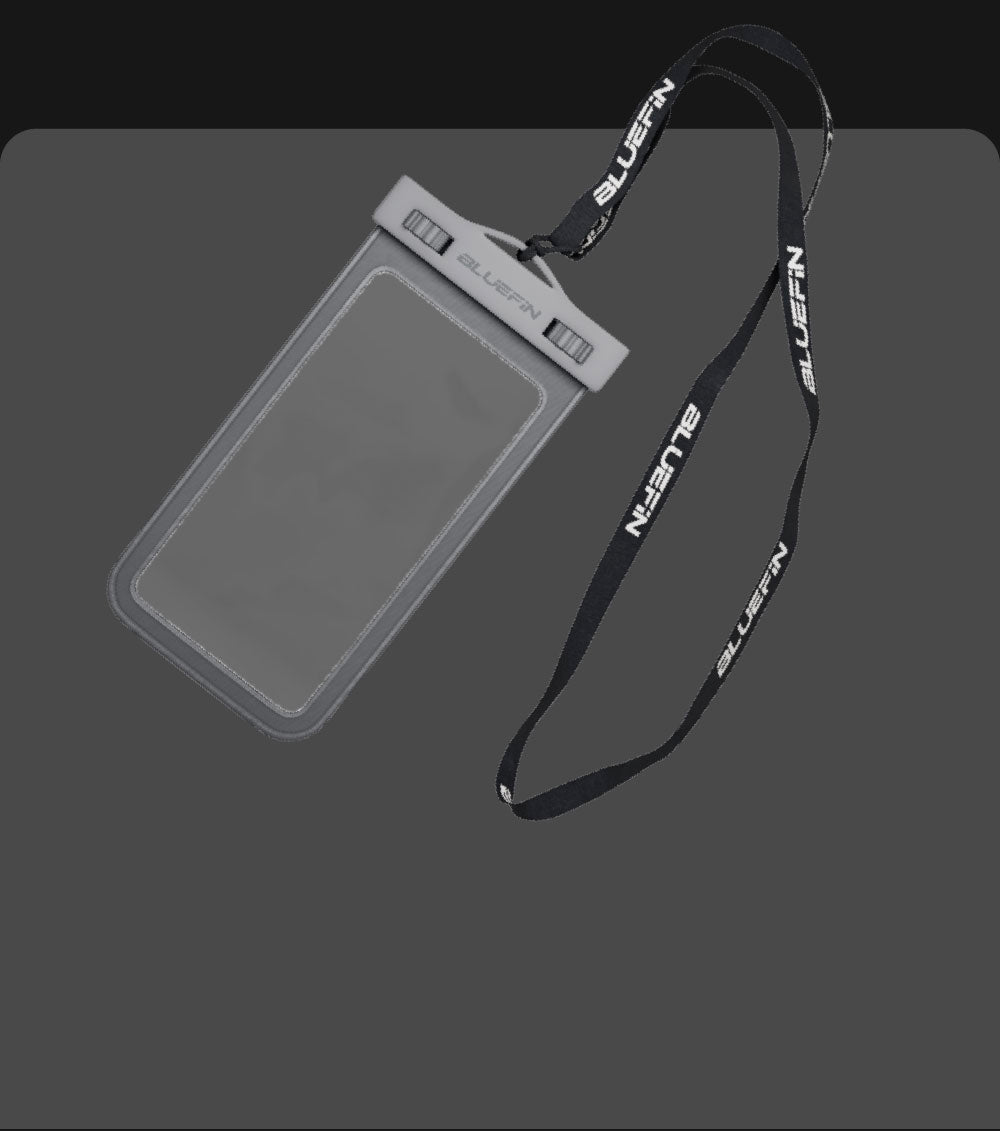 Bluefin SUP waterproof phone case with adjustable strap, ideal for outdoor activities.