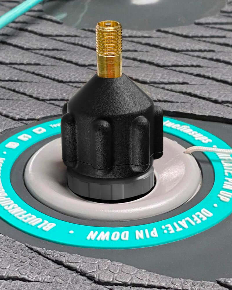 Bluefin SUP Compressor Adaptor ensuring inflation using most air compressors or pumps