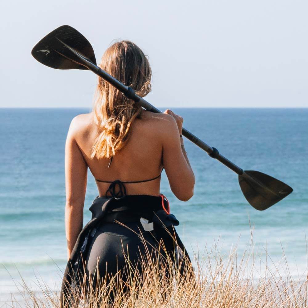 Bluefin Inflatable Kayak Paddle with a versatile two-way adjustable system