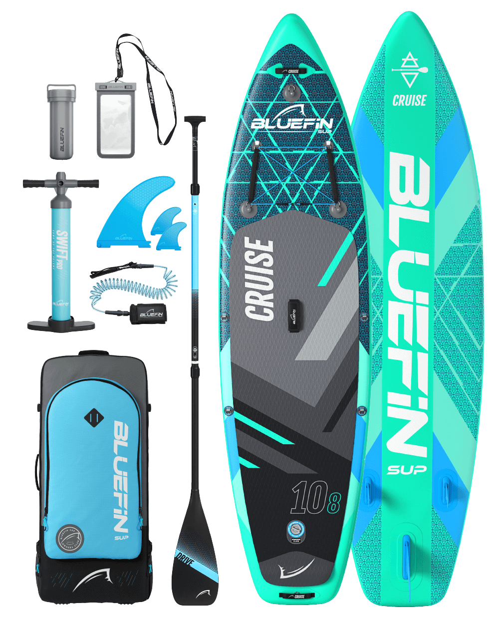 Gecko Blue Cruise 10'8 Bluefin paddle board