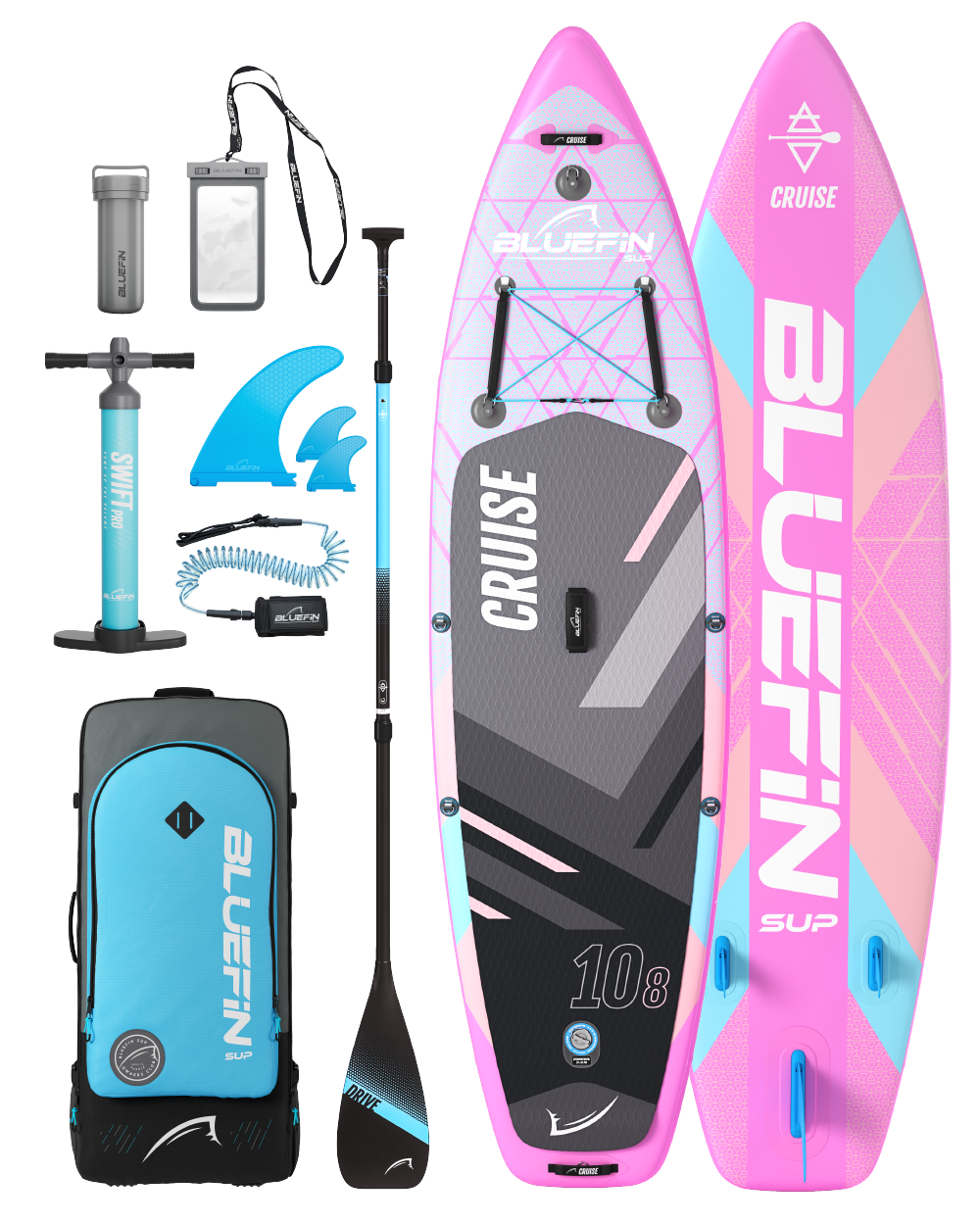 Cruise 10'8 Miami Pink Inflatable Paddleboard (2024 Edition)