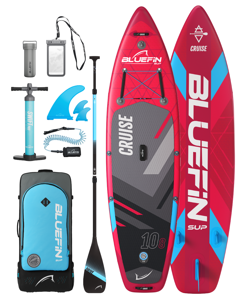 Cruise 10'8 Berry Red Inflatable Paddleboard (2024 Edition)