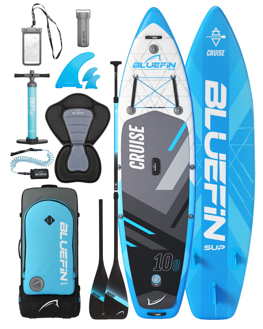 Cruise 10'8 Legacy Blue Inflatable Paddleboard (2024 Edition)