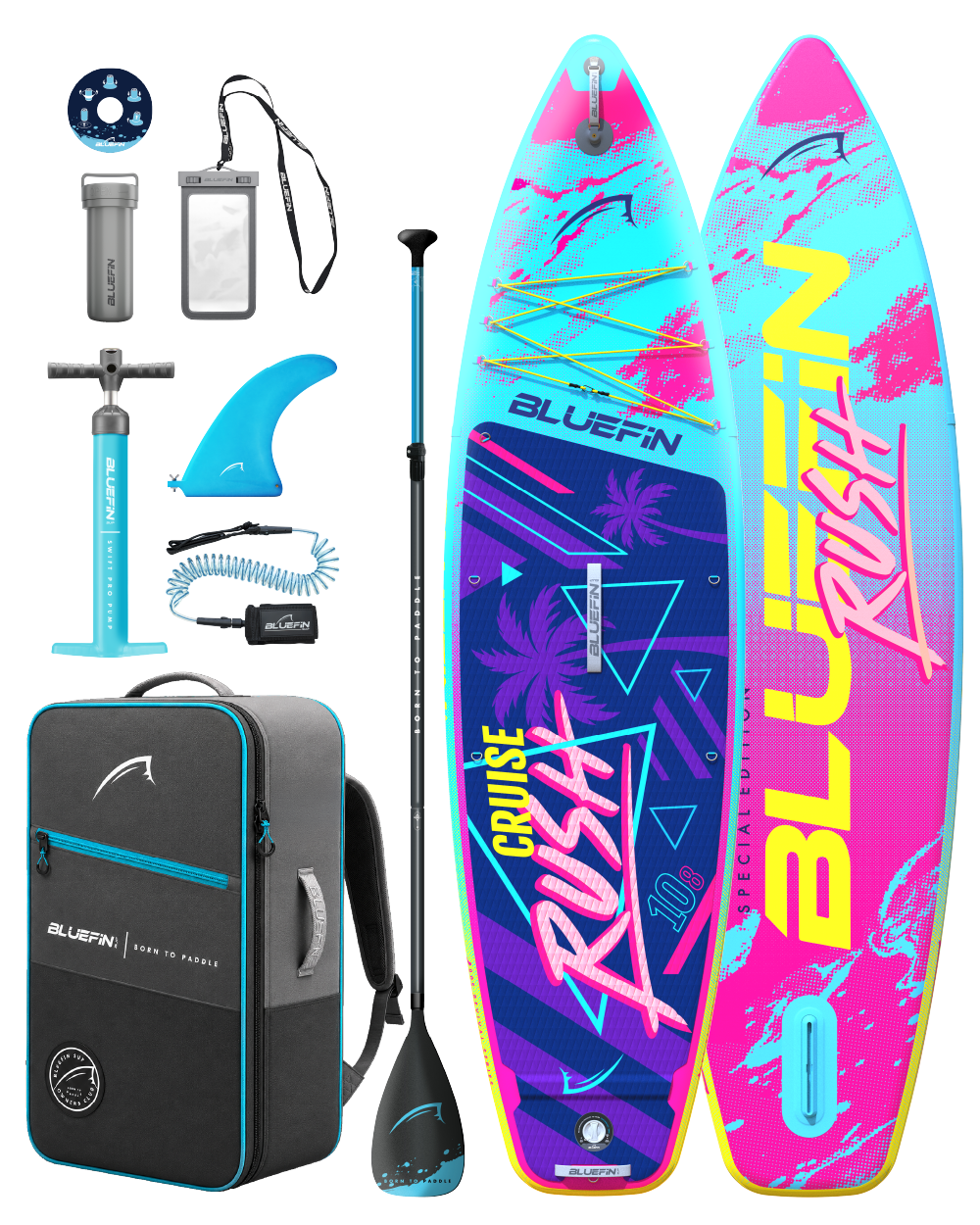 80's Edition Cruise Rush 10'8 Premium Inflatable SUP Paddleboard