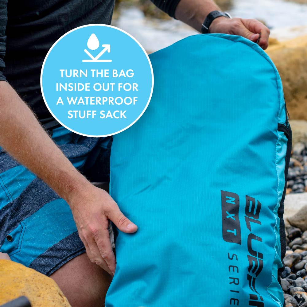 Inflatable Paddle Board NXT Backpack - convenient Stuff Sack when turned inside out