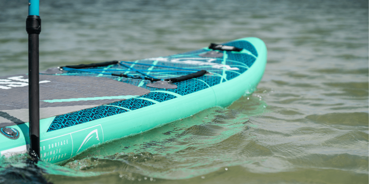 up close shot of a paddleboard