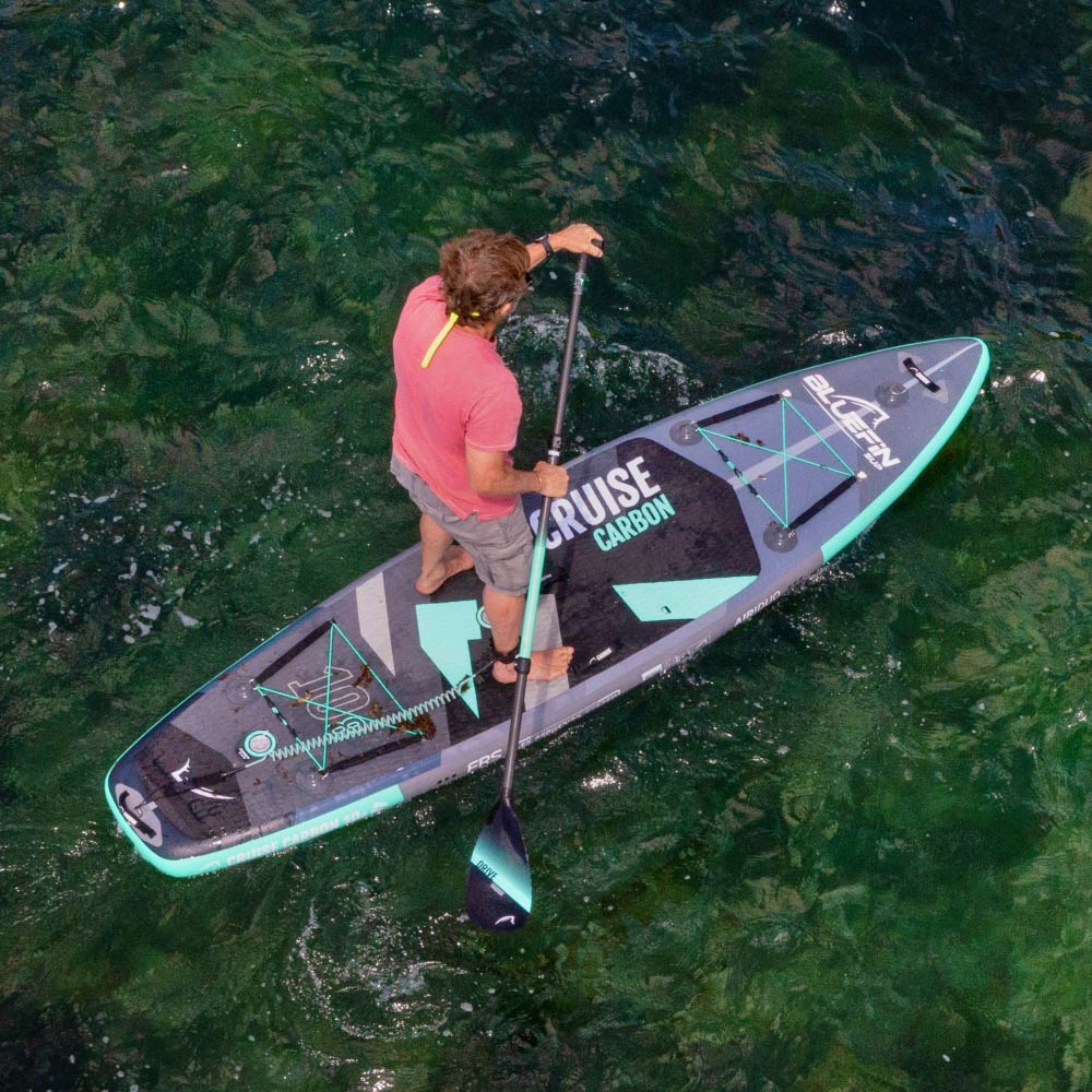 Cruise Carbon 10'8 Bluefin Inflatable Paddleboard - On water