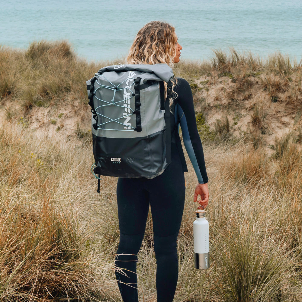 Bluefin Inflatable Paddle Board Cruise Lite Backpack in use