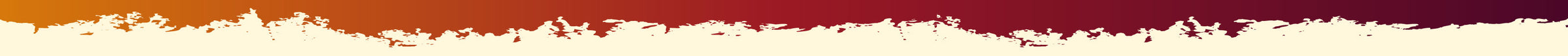 Gradient background transitioning from orange to red with a textured white border at the bottom