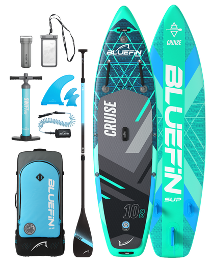 Cruise 10'8 Gecko Blue Inflatable Paddleboard (2024 Edition)