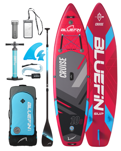 Cruise 10'8 Berry Red Inflatable Paddleboard (2024 Edition)