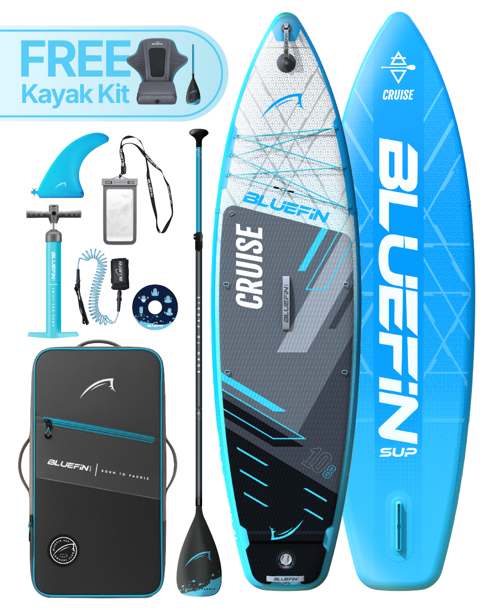 Blue Original Cruise 10'8 Inflatable SUP Board – Bluefin SUP
