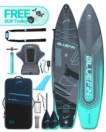 Mint Carbon 12' Premium Inflatable SUP Paddleboard
