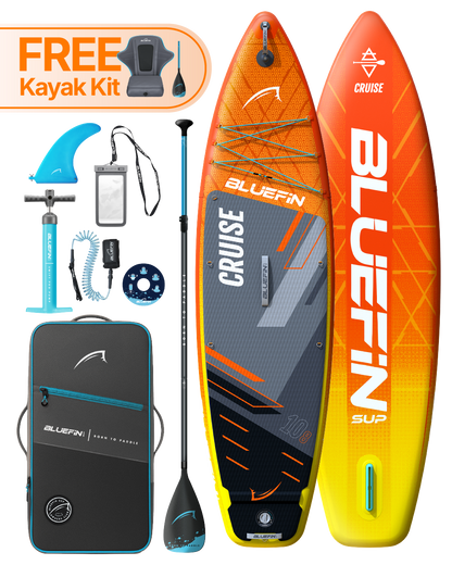 Orange Sunset Cruise 10'8 Premium Inflatable SUP Paddleboard