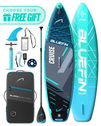 Blue Gecko Cruise 10'8 Premium Inflatable SUP Paddleboard