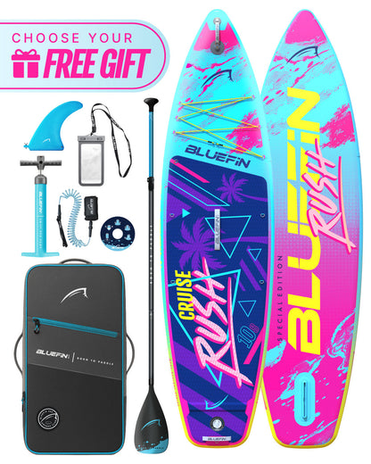 80's Edition Cruise Rush 10'8 Premium Inflatable SUP Paddleboard