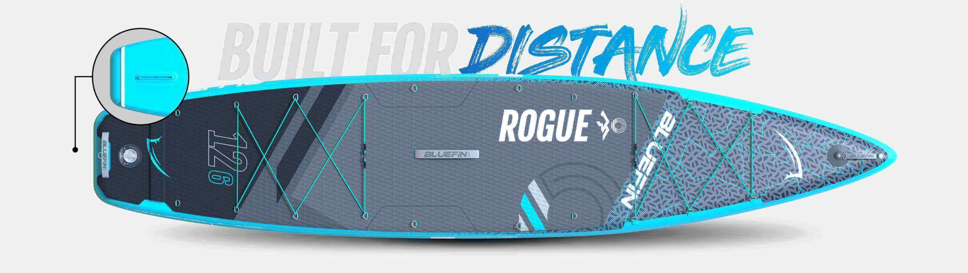 New Rogue 12'6 Inflatable SUP Board – Bluefin SUP