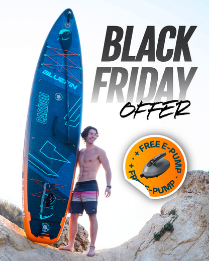 Orange Carbon 12' Premium Inflatable Paddleboard