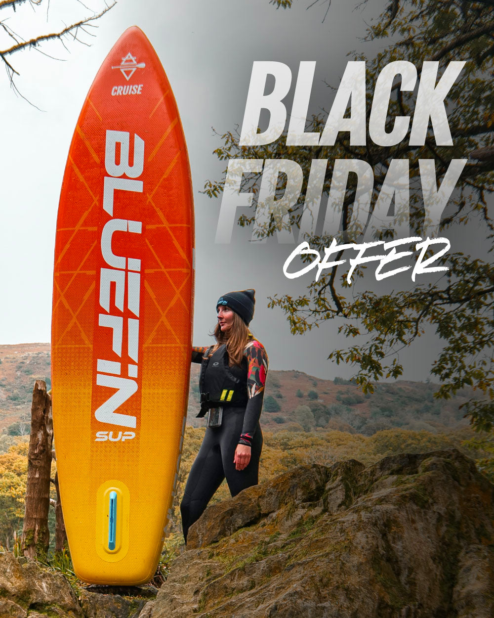 Orange Sunset Cruise 10'8 Premium Inflatable Paddleboard