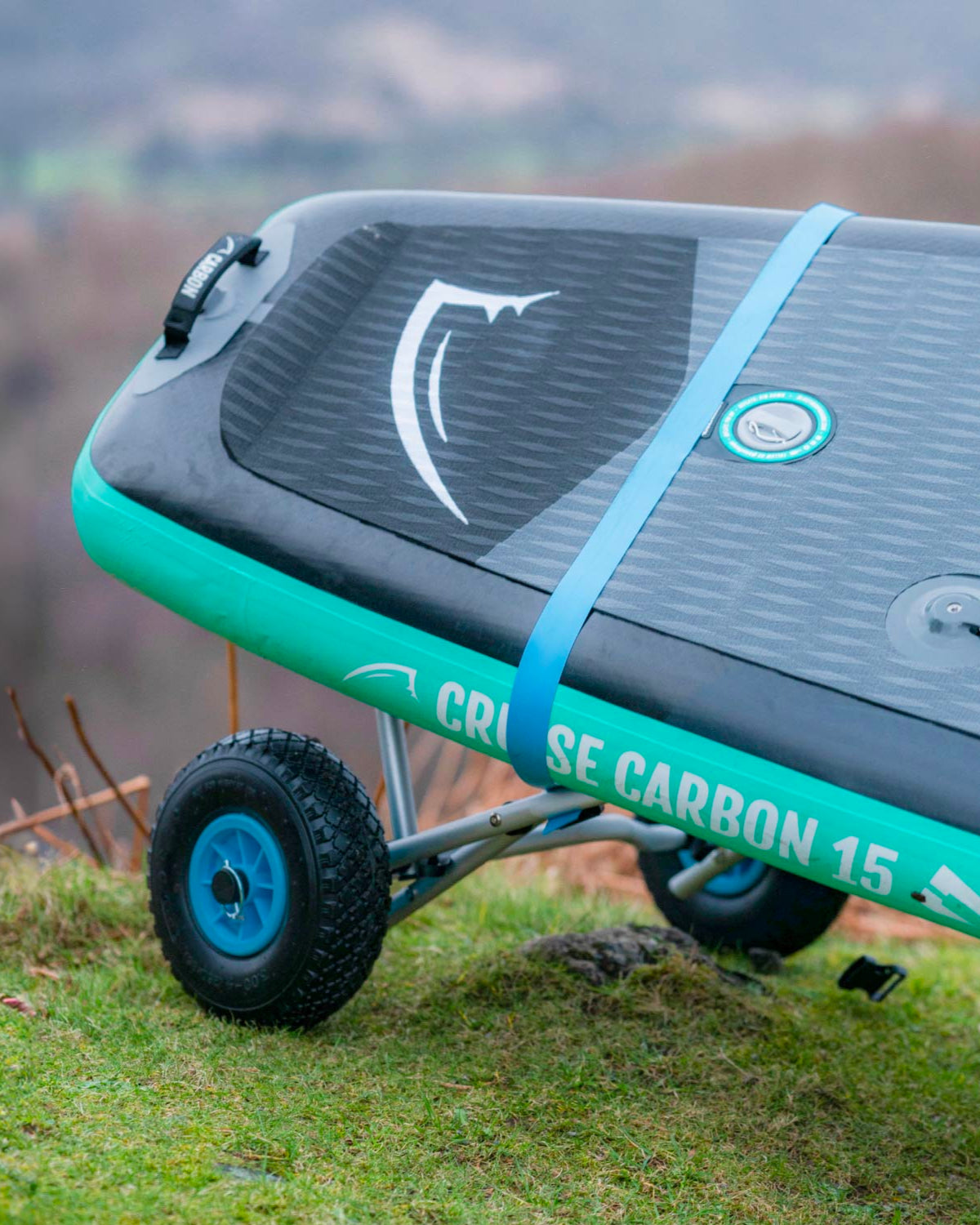 Bluefin SUP and Kayak Trolley with adjustable straps for easy transport